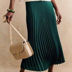 Sezane Dune Skirt Bottle Green